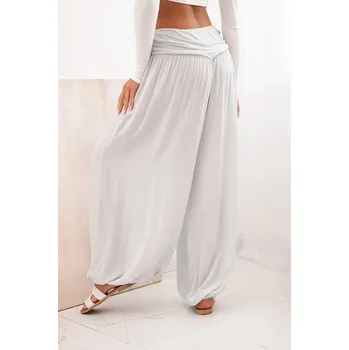 Dámské kalhoty Fashionweek Bavlněné kalhoty Aladdin lehké a vzdušné K9700 Barva: Šedá, Velikost: Universal