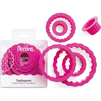 Vykrajovátko Decora Sada vykrajovátek vlnité kruhy 6 ks