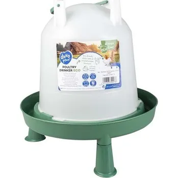 krmítko pro hospodářská zvířata DUVO+ ECO Napáječka pro drůbež na nohou as rukojetí 7l