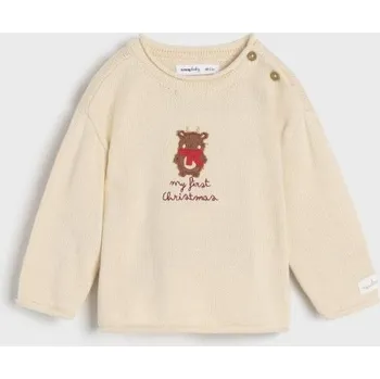 Pánská móda Sinsay - Svetr s vánočním motivem - krémová - 550AK-01X - 550AK-01X-56-1