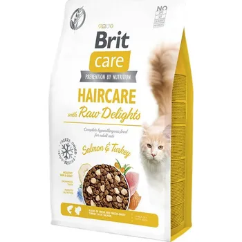 Krmivo pro kočku Brit Care Cat Haircare with Raw Delights 2 kg