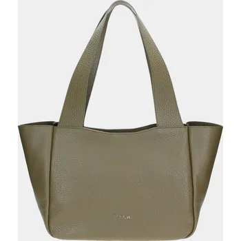 Kabelka Shopper kabelka Ivory khaki/stříbro