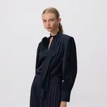 Reserved - Halenka s ozdobným vázáním - tmavomodrá - 229JW-59X - 229JW-59X-S