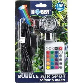 Osvětlení do akvária HOBBY Bubble Air Spot colour &amp; moon okysličování s barevným LED osvětlením