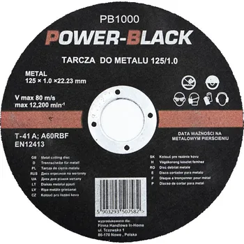 Brusný kotouč Tagred Řezný kotouč na kov 125 mm 1 mm 22,2 mm PB1000 TG-PB1000