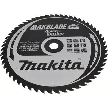 Pilový kotouč B-33510 Kotouč pilový dřevo MAKBLADEplus 350x3.5x30mm 56Z Makita