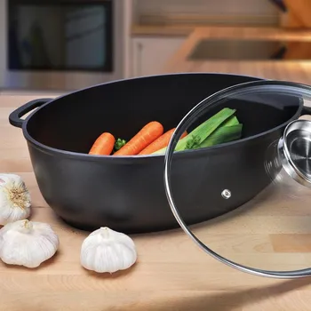 Pečicí pánev Haushalt international Hliníkový pekáč s poklicí, 39 x 26,5 x 18,8 cm 671754