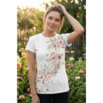 UTOPY Dámské sportovní tričko pure flowers Velikost: S