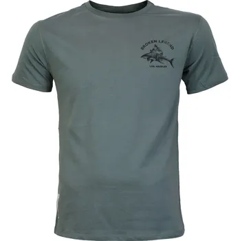 Pánské tričko YAKUZA Tričko Broken Legend 200 tmavě olivové - 4XL