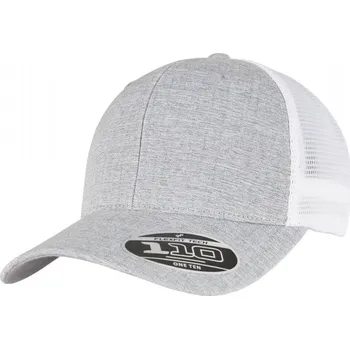 Pokrývka hlavy 110 Mesh 2-Tone Cap - melange silver/white