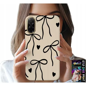 Pouzdro na mobilní telefon POUZDRO pro Xiaomi Poco X7 Pro 5G - Béžové mašle a stuhy, moderní