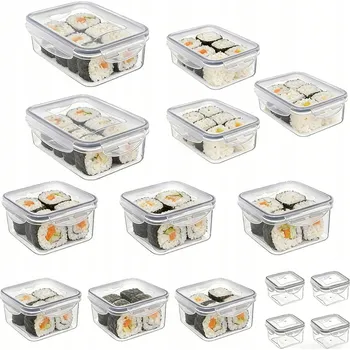 Dóza na potraviny SADA SKLENĚNÝCH DÓZ NA POTRAVINY KUCHYŇSKÉ DÓZY S VÍČKEM x15 KUSŮ