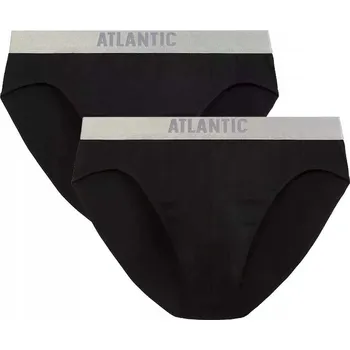 Pánské spodní prádlo ATLANTIC Pánské slipy 2-pack BMP 013 *XXL* 2x černá