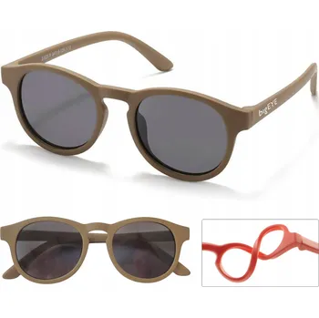Sluneční brýle Sluneční brýle bigEYE nerdy hnědé polarizační UV-400 s pouzdro