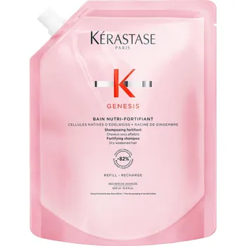 Šampon Vyživující šampon pro suché vlasy se sklonem k padání Kérastase Genesis Bain Nutri-Fortifiant - 500 ml, náhradní náplň + dárek zdarma