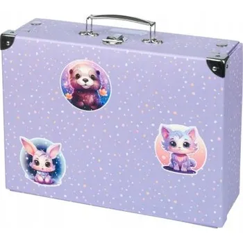 Školní kufřík BAAGL Skládací školní pouzdro Pets s vybavením