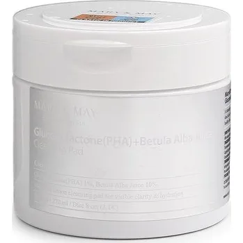 MARY & MAY Gluconolactone (PHA)+Betula Alba Juice Cleansing Pad 70 pcs (270 ml)