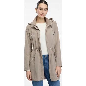 Dámský kabát Orsay dámský kabát šedý klasický s kapucí velikost 34