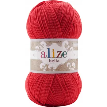 Příze Příze Alize Bella červená 360 m 100 g