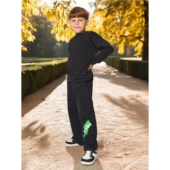 Sinsay - Tepláky Wide leg - černá - 304AY-99X - 304AY-99X-110-1