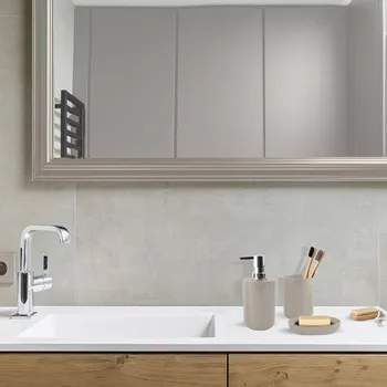 Dávkovač mýdla MSV dávkovač mýdla INAGUA, šedo-hnědý, plast, 240 ml