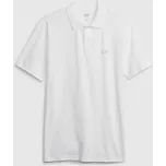 Tričko GAP Logo Pique Polo Optic White XL