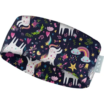 Čelenka Unuo Dětská čelenka s jednorožci - fleecová Velikost: M