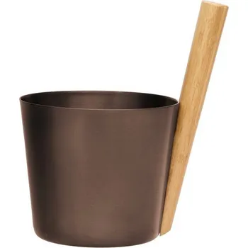 HANSCRAFT RENTO Saunový kbelík AL 5l - dehtově hnědá