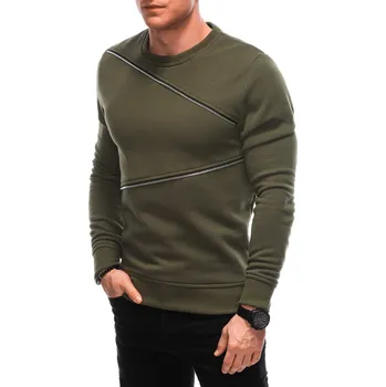 Pánská mikina Ombre Clothing Pánská mikina bez zapínání Gaik zelená XXL V2 OM-SSNZ-22FW-005