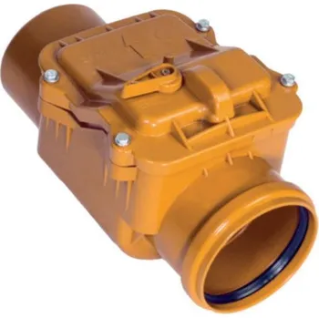 Kanalizační potrubí Peštan KG zpětná klapka jednoklapková s aretací DN125