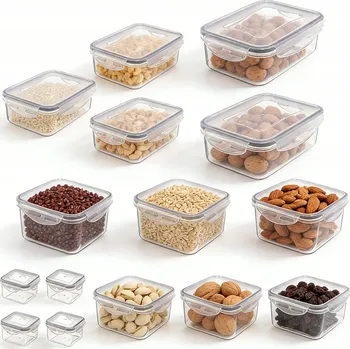 Dóza na potraviny 15x NÁDOBA NA POTRAVINY OBĚDOVÝ BOX SADA DO MIKROVLNNÉ TROUBY LEDNIČKY