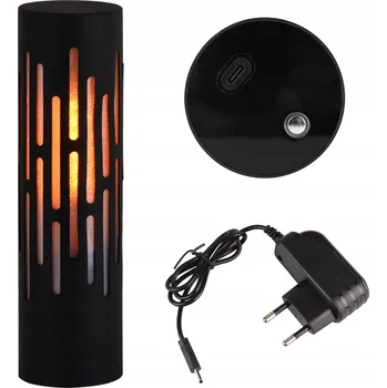 Lampička Stolní LED lampička Igni 3,6W 1800K s AKU, dekorativní efekt ohně, USB