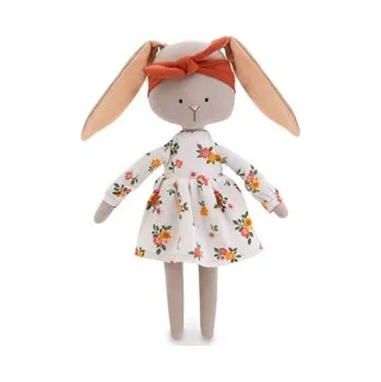 Panenka Králíček Lucinka v květovaných šatech od firmy ORANGE TOYS (Lucy the Bunny 29 cm )