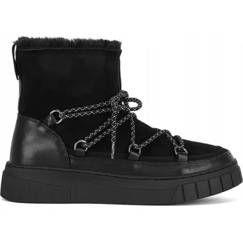 Dámská zimní obuv Kotníkové Boty Dámské Zateplené Vysoké Černé Sněhule Zimní Boty Teplé 39