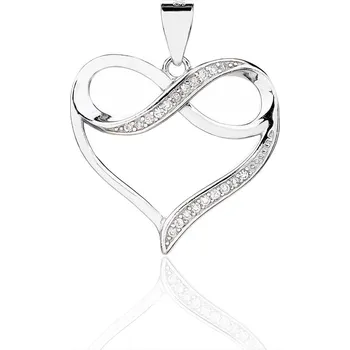 Přívěsek Bealio 14231 Stříbrný přívěsek SRDCE A NEKONEČNO 03-14231-3916