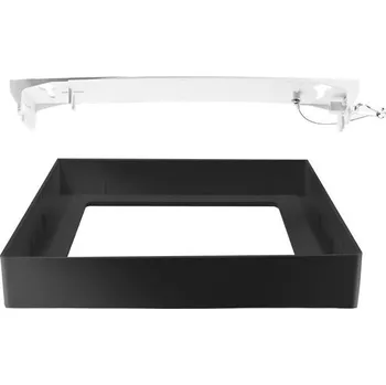 PANLUX RÁMEČEK na přisazenou montáž svítidla LED DOWNLIGHT CCT 12W, hranatý černý