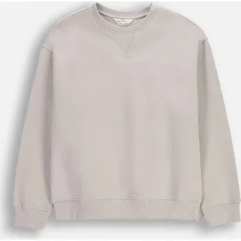 Dívčí mikina Coccodrillo dětská mikina bavlna šedá velikost 98