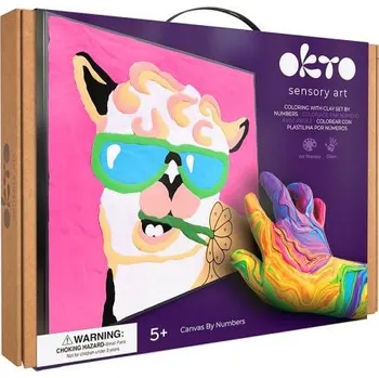 OKTO Malování hmotou podle čísel "Lama" 29x29 cm