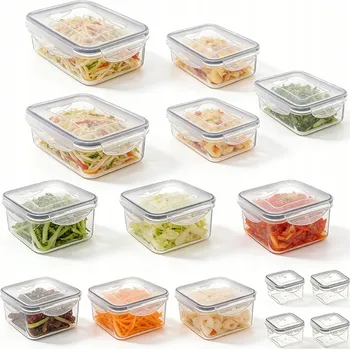 Dóza na potraviny 15x Hermetické KUCHYŇSKÉ dózy na potraviny s těsněním - sada dóz