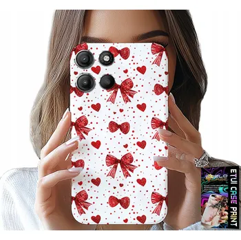 Pouzdro na mobilní telefon POUZDRO PRO MOTOROLA EDGE 60 Fusion - ČERVENÉ STUŽKY, MÓDNÍ STUHA