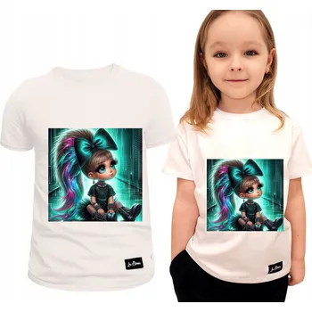 Dívčí tričko Dívčí tričko bílé s mašlí, velikost 134