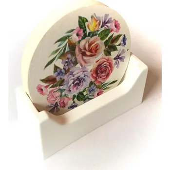 Svatební dekorace Svatba-eshop Stojánek na nápojové tácky bílý