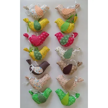 Velikonoční dekorace Ptáček na zavěšení mix