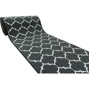 Koberec Protiskluzový běhoun Clover jetel tmavě šedý