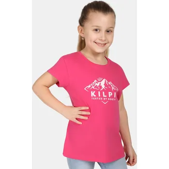 Dívčí tričko Dívčí bavlněné tričko Kilpi ALBION-JG růžová 146
