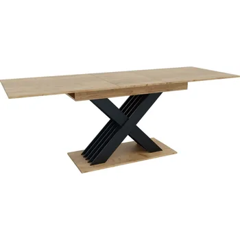 Jídelní stůl VerDesign ROAD rozkládací jídelní stůl, kraft zlatý/antracit