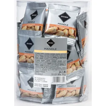Rioba Pražené mandle solené 50x15g