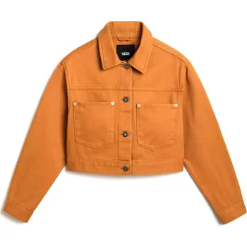 bunda dětská VANS Raynes Crop Trucker Jacket GR Brown Sugar - XL