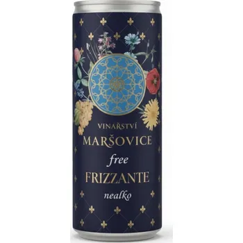 Víno Frizzante Free Bílé 2025, moravské zemské víno - perlivé, Vinné sklepy Maršovice, sladké