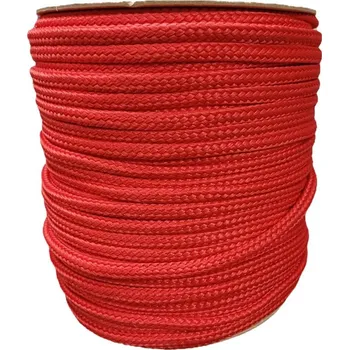 Lany Šňůra PPV 8mm bez jádra červená 16 pramenná